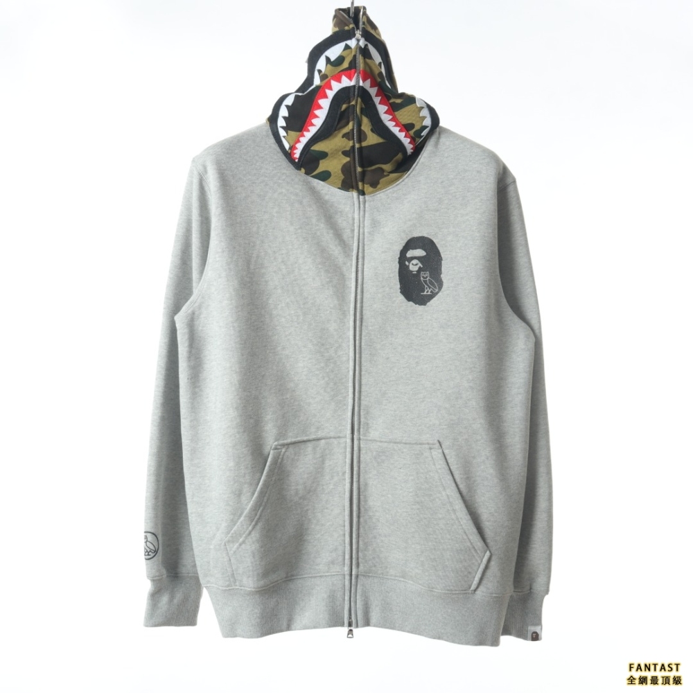 BAPE 拼色拉链帽衫