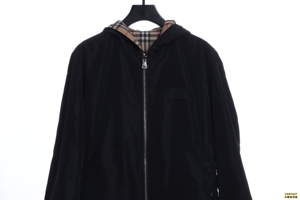 Burberry巴寶莉 經典小格子雙面夾克外套 