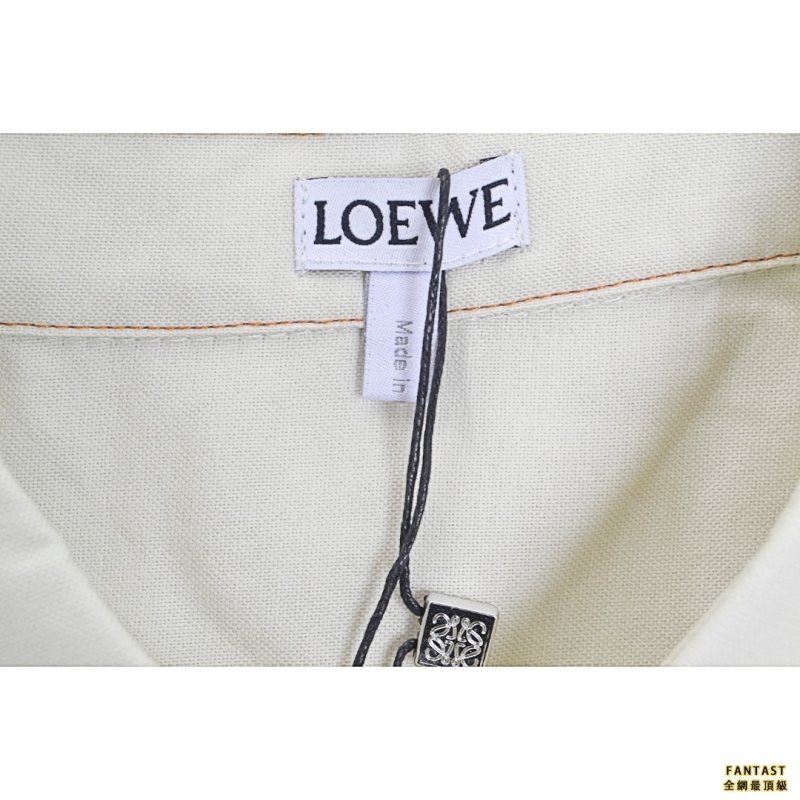 Loewe/羅意威 22FW 四葉草口袋長襯衫