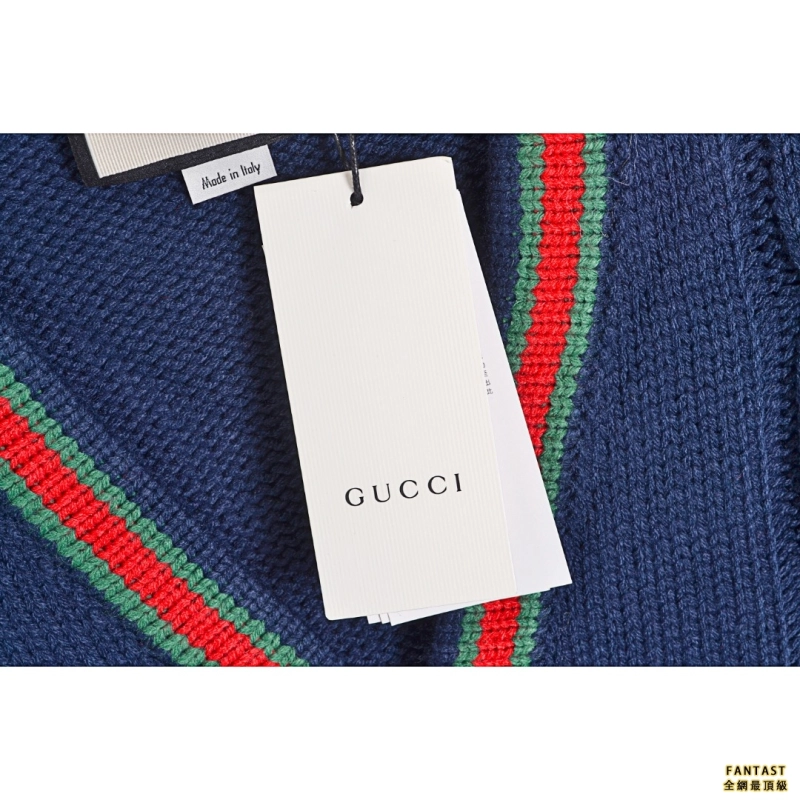 Gucci/古馳 18Fw走秀款羊毛針織開衫