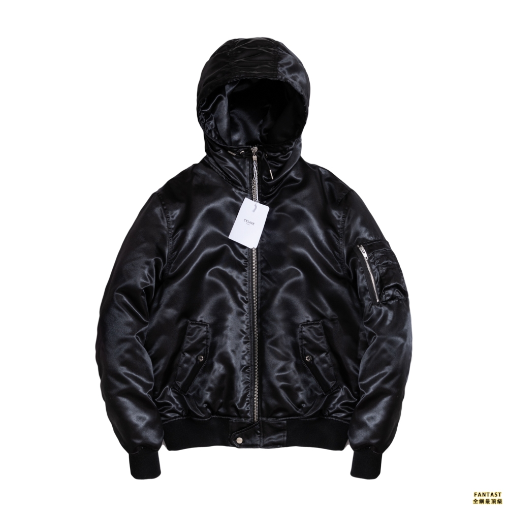 CELINE •緞面錦綸飛行員夾克