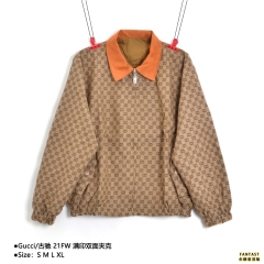 Gucci/古馳 21FW 滿印雙面夾克 