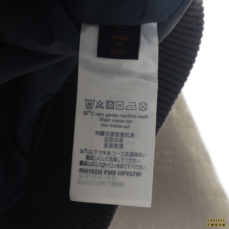 Louis Vuitton/ 路易威登  22FW皮袖拼接棒球服夾克外套