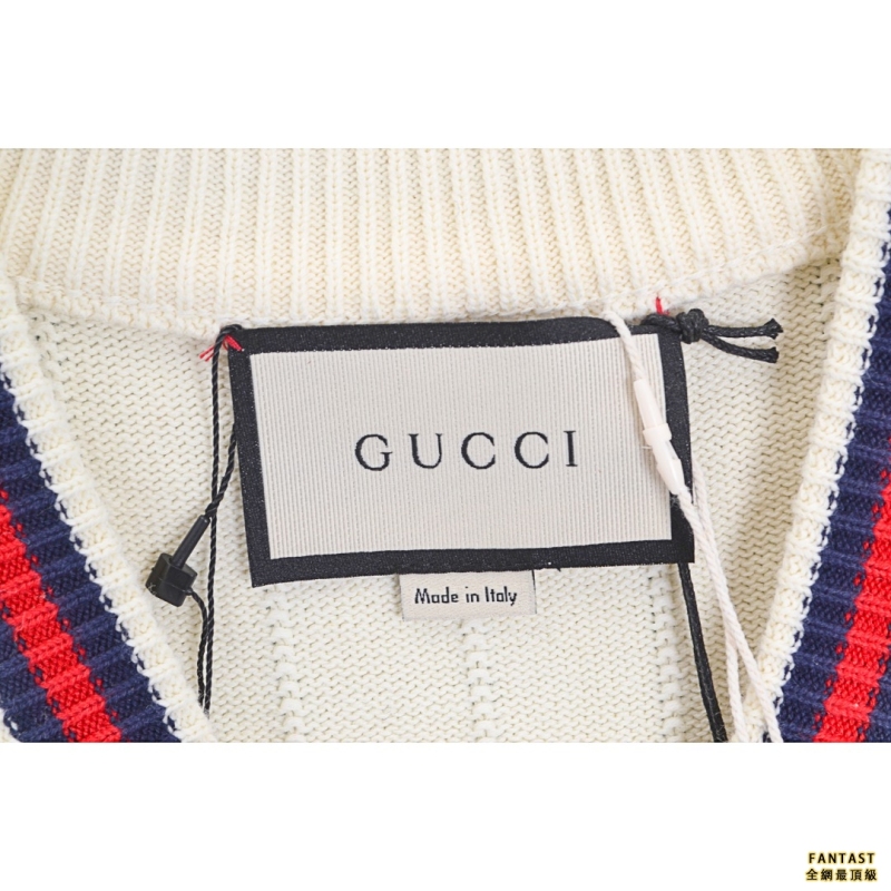 GUCCI/古馳  21Fw  V領混紡毛衣開衫針織