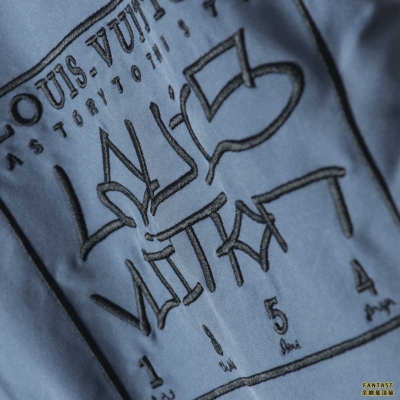 Louis Vuitton/ 路易威登  22FW皮袖拼接棒球服夾克外套