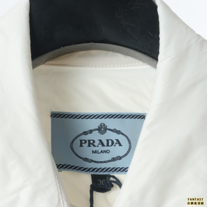 Prada普拉達 22FW  口袋三角標羽絨襯衫外套