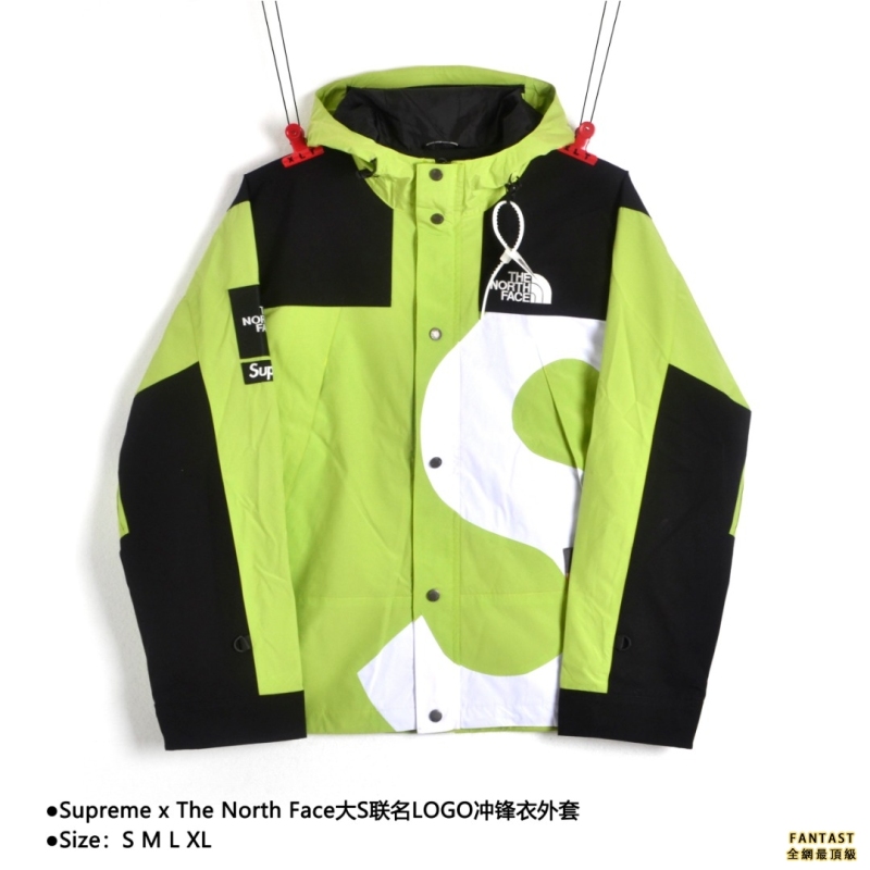 Supreme x The North Face大S聯名LOGO衝鋒衣外套