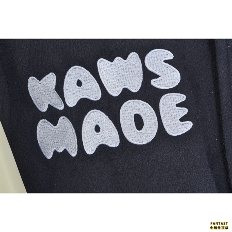 HUMAN MADE X KAWS聯名 22FW 猿人頭刺繡棒球服外套