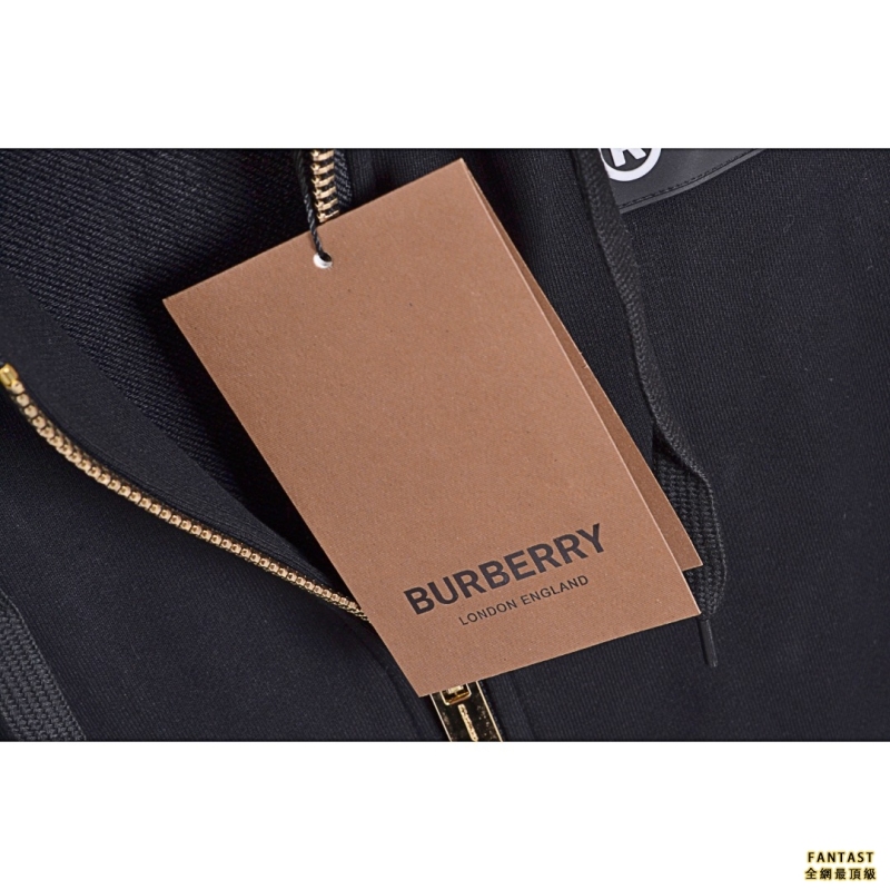 Burberry/巴宝莉 双袖格纹字母拉链外套