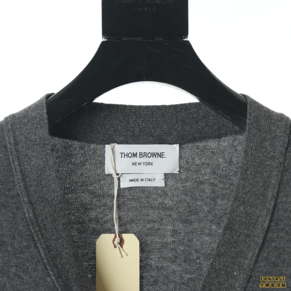 Thom Browne TB 四扣四條槓羊絨開衫