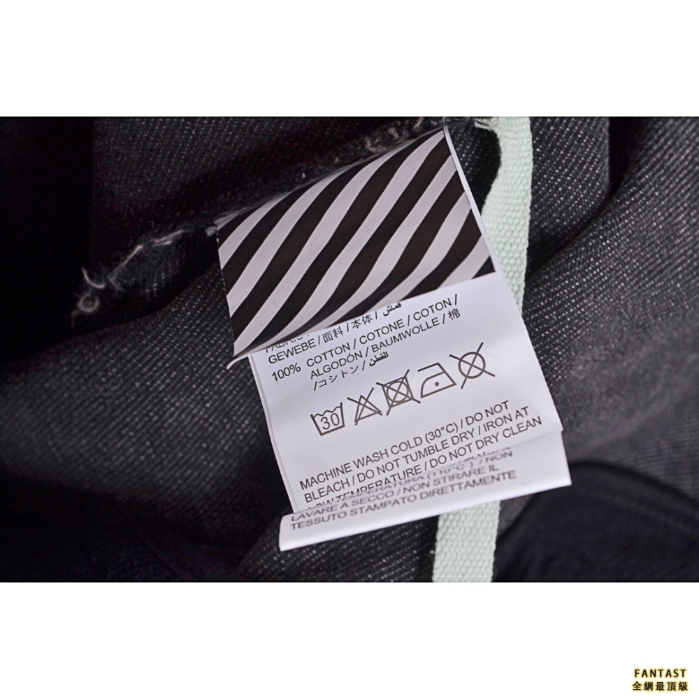 OFF WHITE C/O VIRGIL 19FW 莫奈油画印花箭头印花牛仔外套