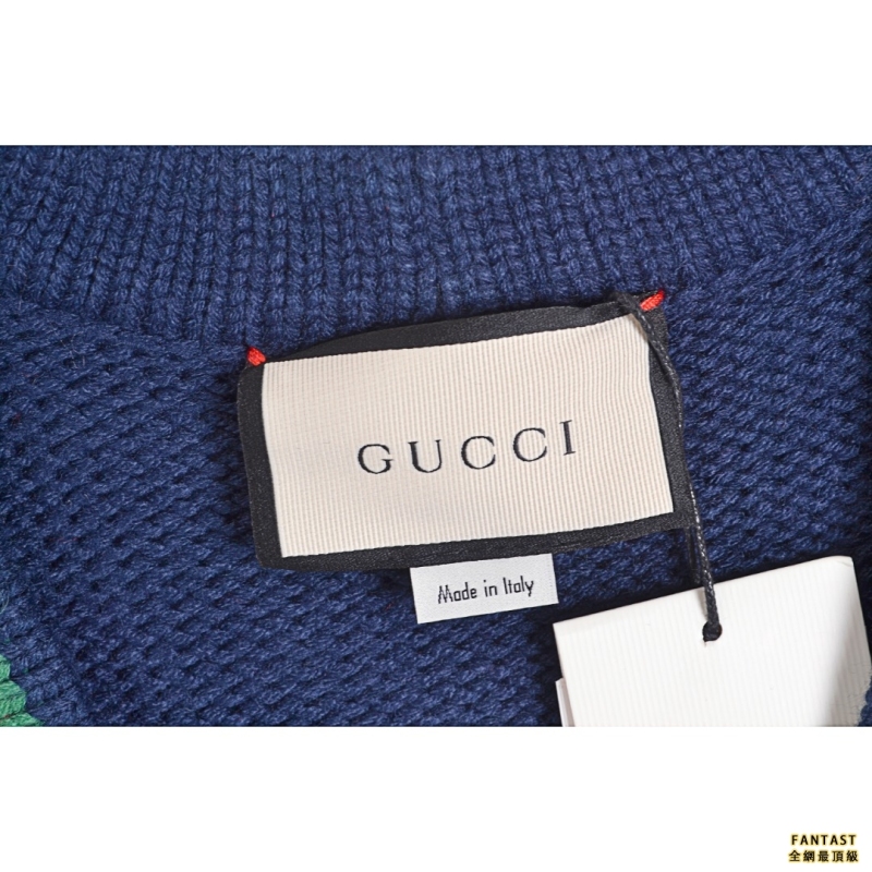 Gucci/古馳 18Fw走秀款羊毛針織開衫