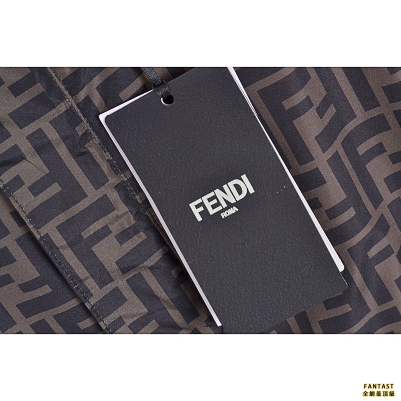 FENDI/芬迪 22新款 雙面黑花尼龍夾克外套