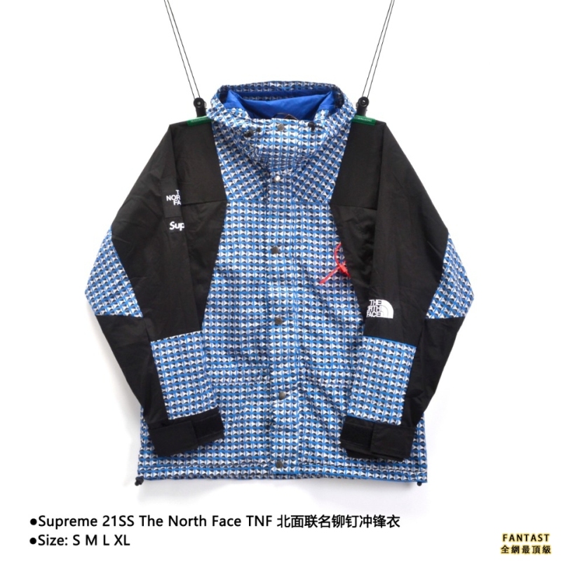 Supreme 21SS The North Face TNF 北面聯名鉚釘衝鋒衣 