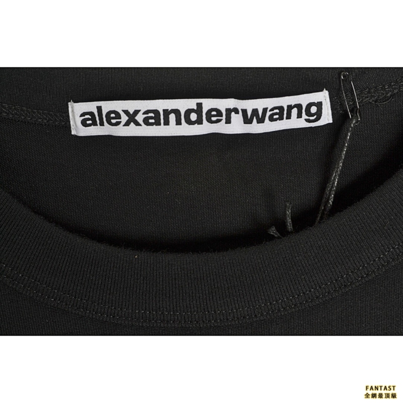 Alexander Wang 22ss 大王小字母印花长袖T恤