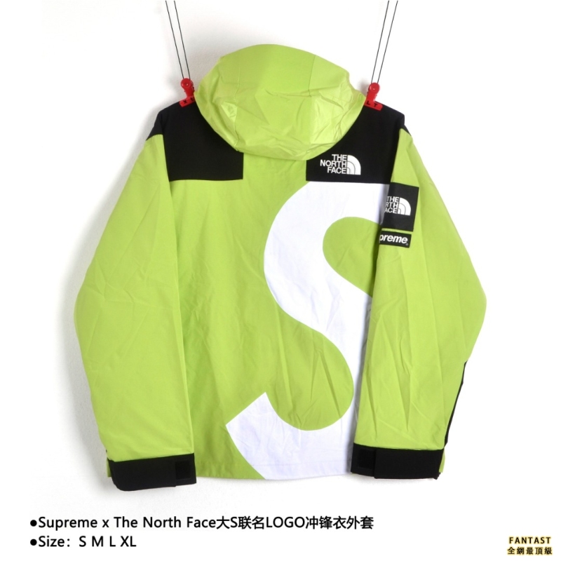 Supreme x The North Face大S聯名LOGO衝鋒衣外套