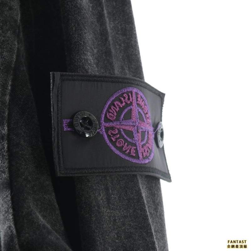 ​​​​​​​STONE ISLAND石頭島 經典刺繡徽章高街水洗長袖衛衣