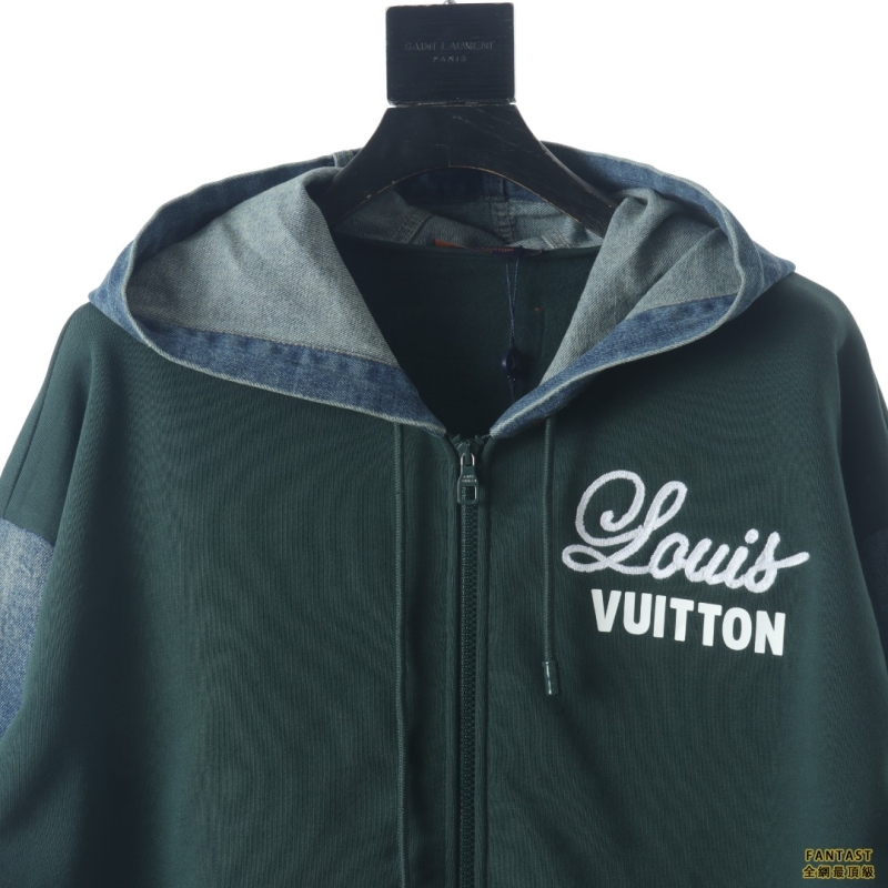 Louis Vuitton 22FW 拼接連帽夾克外套