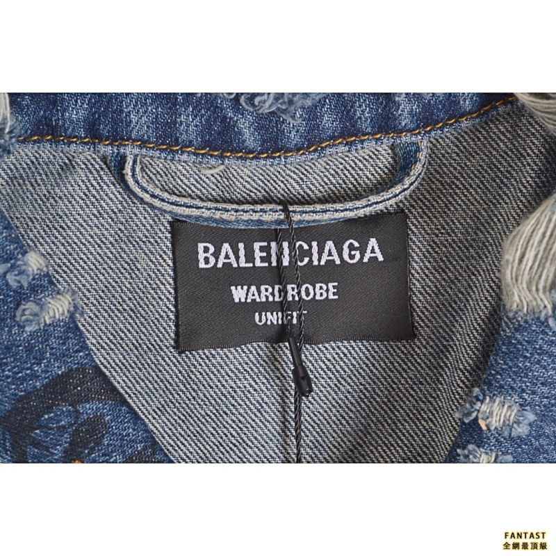 Balenciaga/巴黎世家 22fw 塗鴉破壞牛仔外套