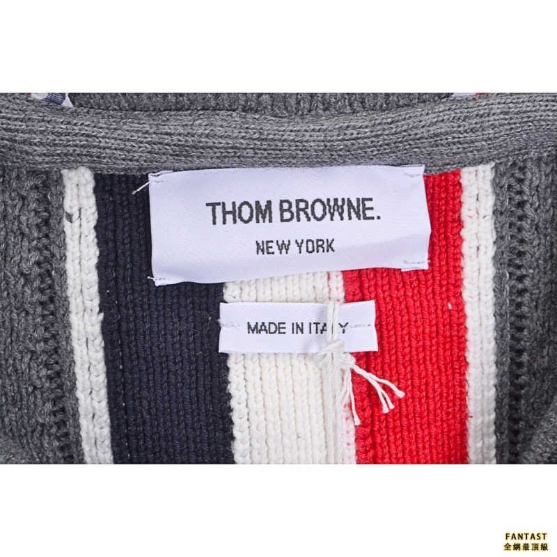 Thom Browne/汤姆布朗 TB 22FW 牛角扣连帽夹克外套