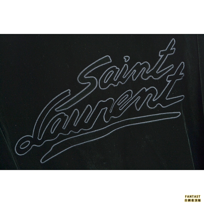 SAINT LAURENT/聖羅蘭SLP 22FW 墨綠色棒球服