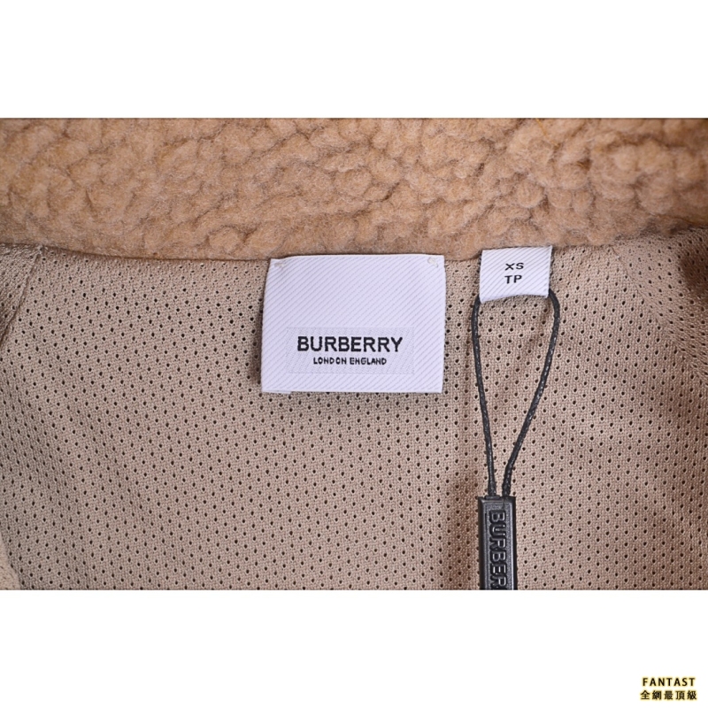 Burberry/巴寶莉 22Fw 重疊字母羊羔絨外套