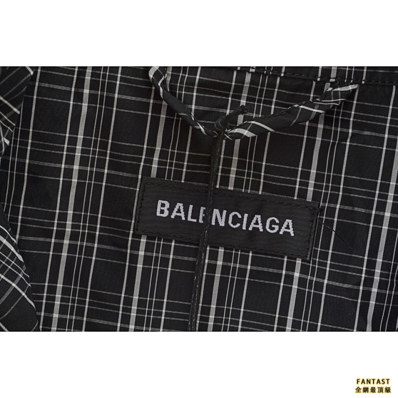 Balenciaga/巴黎世家 格子標語衝鋒衣 