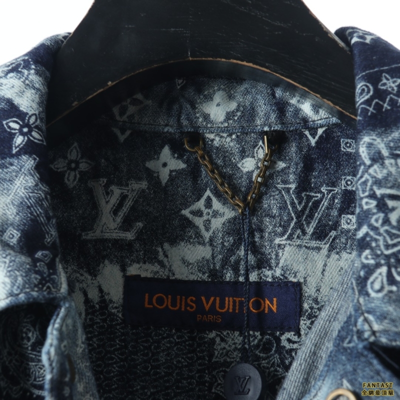 Louis Vuitton 22FW 扎染腰果花牛仔外套