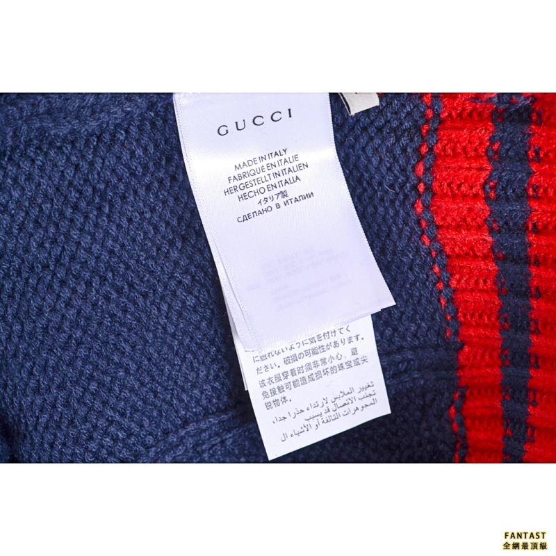 Gucci/古馳 18Fw走秀款羊毛針織開衫