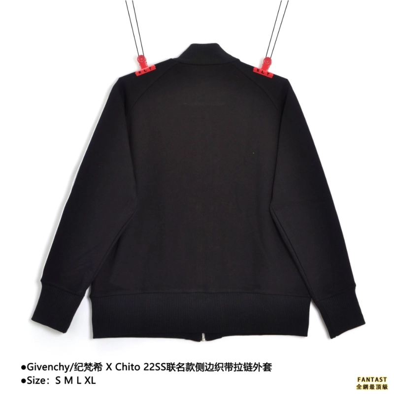 Givenchy紀梵希GVC X Chito 22SS聯名款側邊織帶拉鍊外套