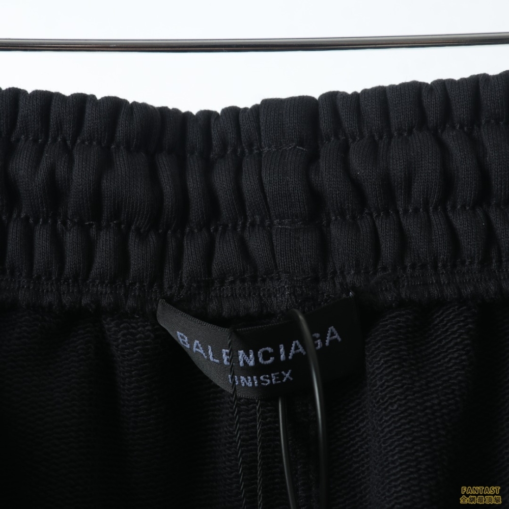 ​​​​​​​Balenciaga巴黎世家 可樂刺繡直筒長褲 水洗黑灰