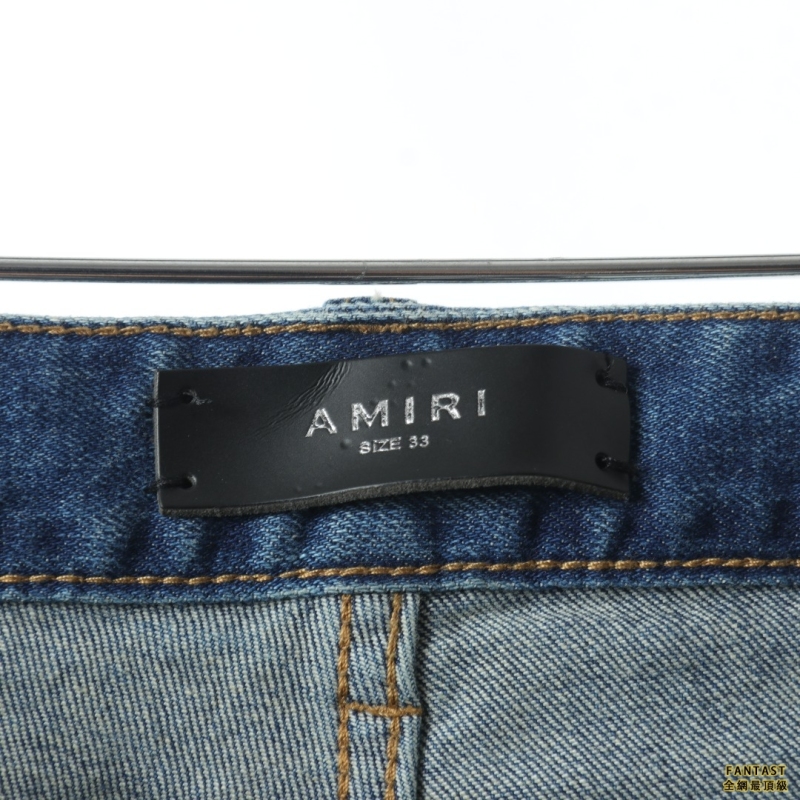 Amiri 22FW 泼墨破洞牛仔裤 