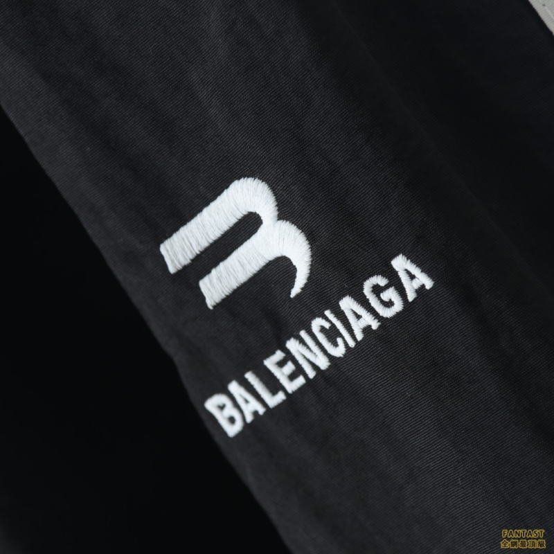 Balenciaga巴黎世家 22FW 雙鈎刺繡拼接運動長褲 