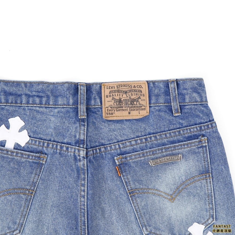 【上新】Chrome Hearts 21ss全球限量 最新藍牛白皮神褲 全網獨家首發 天價單品 