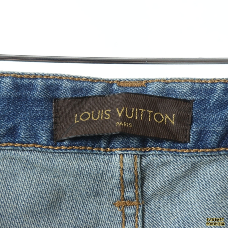 Louis Vutton 22FW 小飛機刺繡口袋牛仔褲