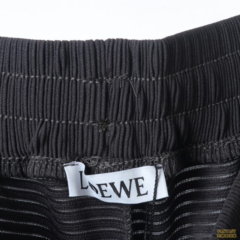 ​​​​​​​Loewe羅意威 22ss徽標織帶花紋系帶重影側邊長褲 