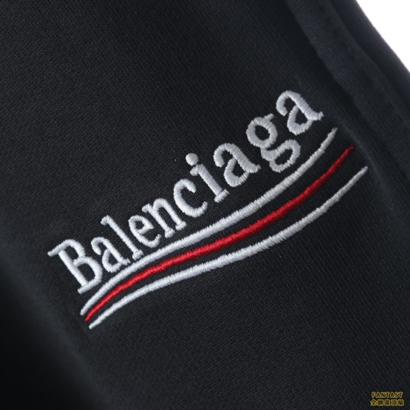 ​​​​​​​Balenciaga巴黎世家 可樂刺繡直筒長褲 水洗黑灰