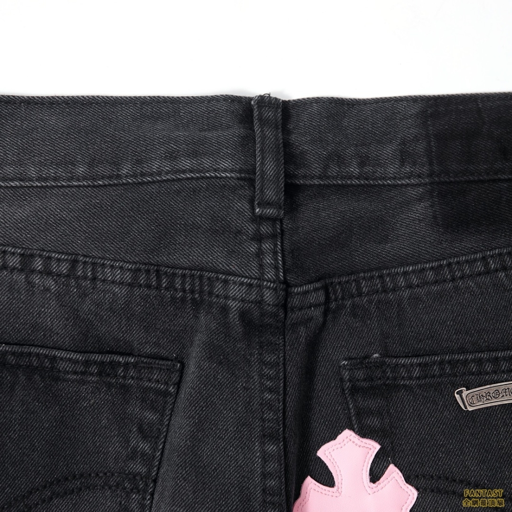 【上新】Chrome Hearts 21ss全球限量最新黑牛粉皮神褲 全網獨家首發 天價單品 