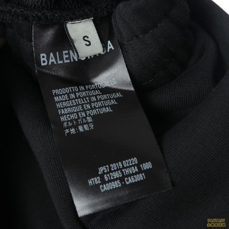 ​​​​​​​Balenciaga巴黎世家 側邊織帶刺繡Logo直筒長褲 