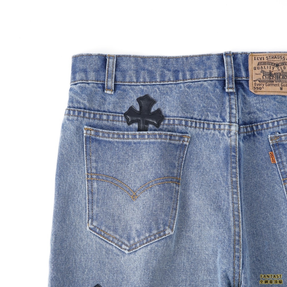 【上新】Chrome Hearts 21ss全球限量 最新藍牛黑皮神褲 全網獨家首發 天價單品 