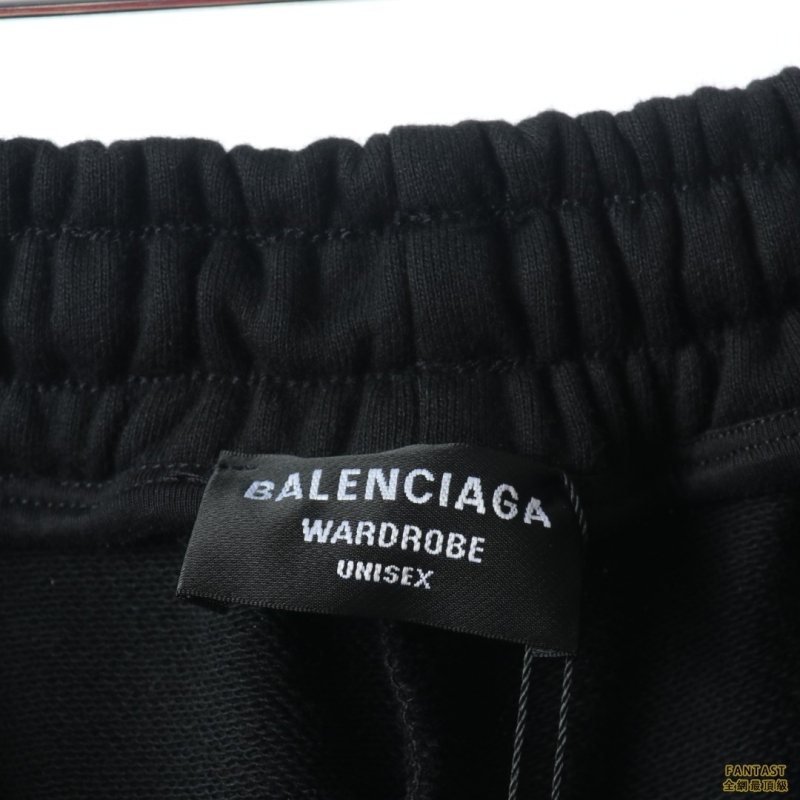 ​​​​​​​Balenciaga/巴黎世家 2022新款Logo刺繡小標休閑束腳長褲