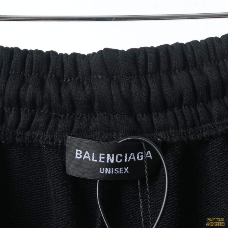 ​​​​​​​Balenciaga巴黎世家 側邊織帶刺繡Logo直筒長褲 