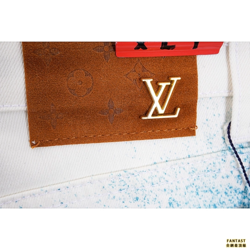 Louis Vuitton/路易威登 LV 星空噴繪藍白漸變牛仔褲