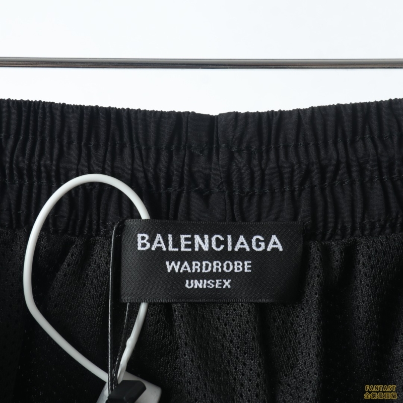 Balenciaga巴黎世家 22FW 雙鈎刺繡拼接運動長褲 