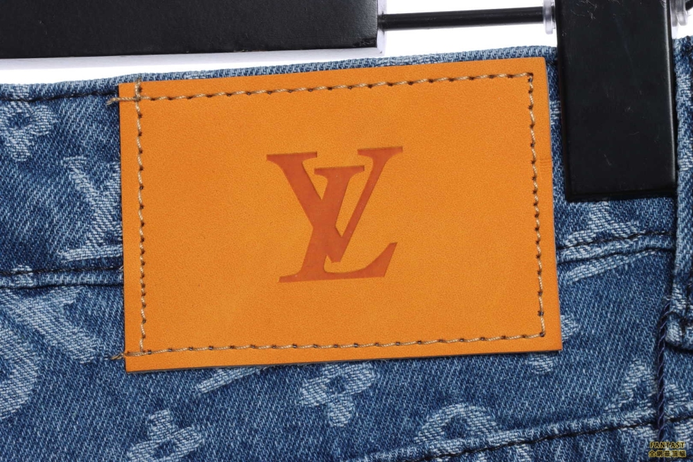 ​​​​​​​LVxSupreme聯名老花滿印牛仔長褲