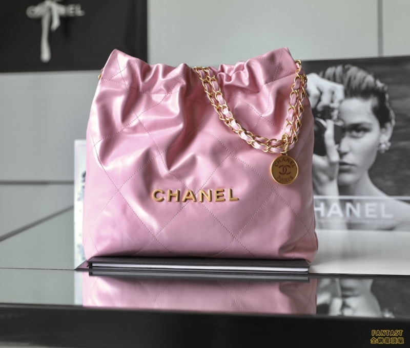 Chanel 22s|  粉色金扣 22bag小號