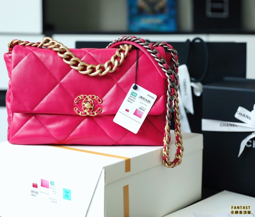 Ohanel 19手袋口蓋包【深粉】 最最...火爆必敗19系列最新色系