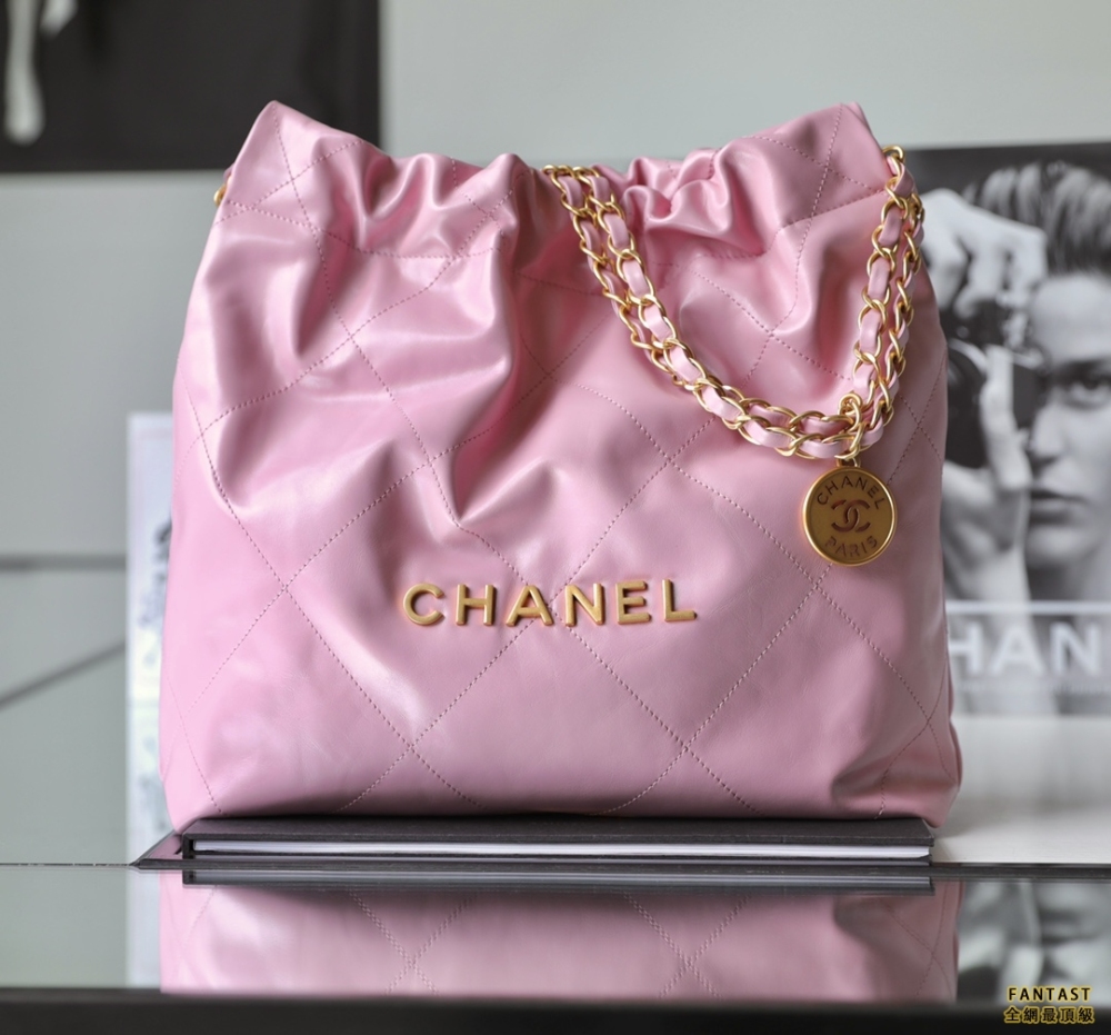 Chanel 22s|  粉色金扣 22bag小號
