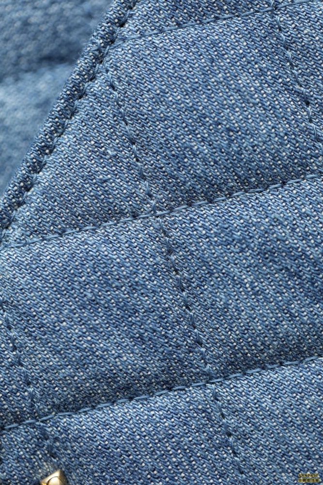 CHANEL 22c早春新款 Denim牛仔 鏈條金球WOC