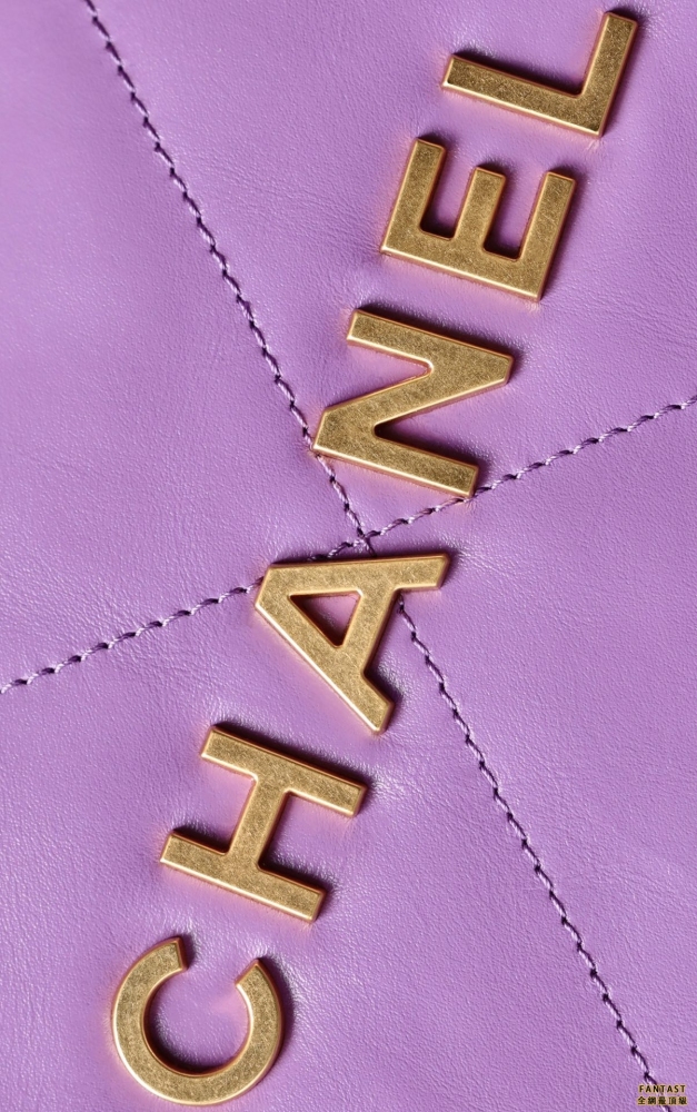 Chanel 22s|  紫色/金字  22bag 小號